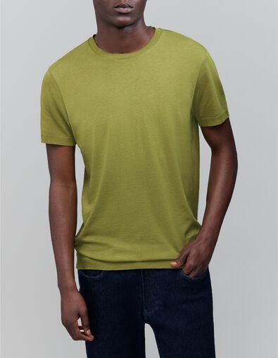 Camiseta de hombre de espuma de mezcla de algod&oacute;n y modal - IKKS