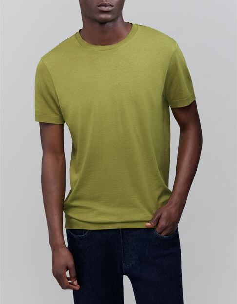 T-shirt mousse mix coton modal Homme - IKKS