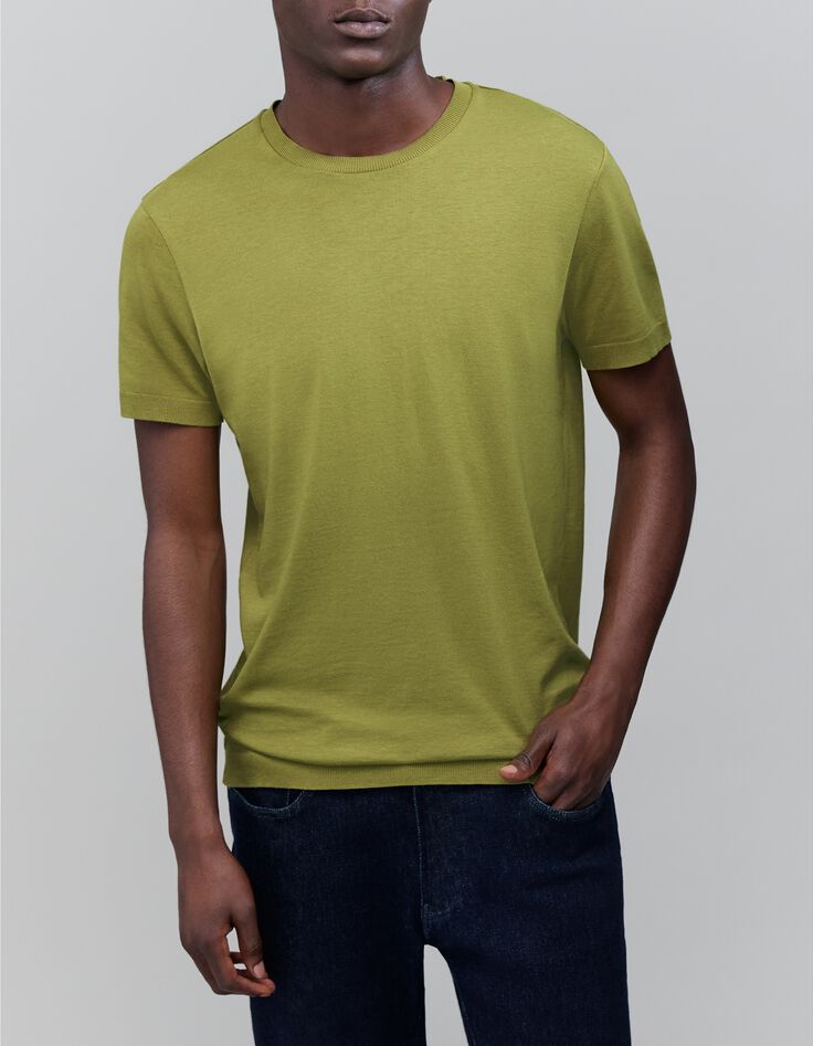 Camiseta de hombre de espuma de mezcla de algod&oacute;n y modal-1