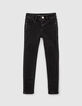 Vaquero skinny black used con fular REPREVE niña -5