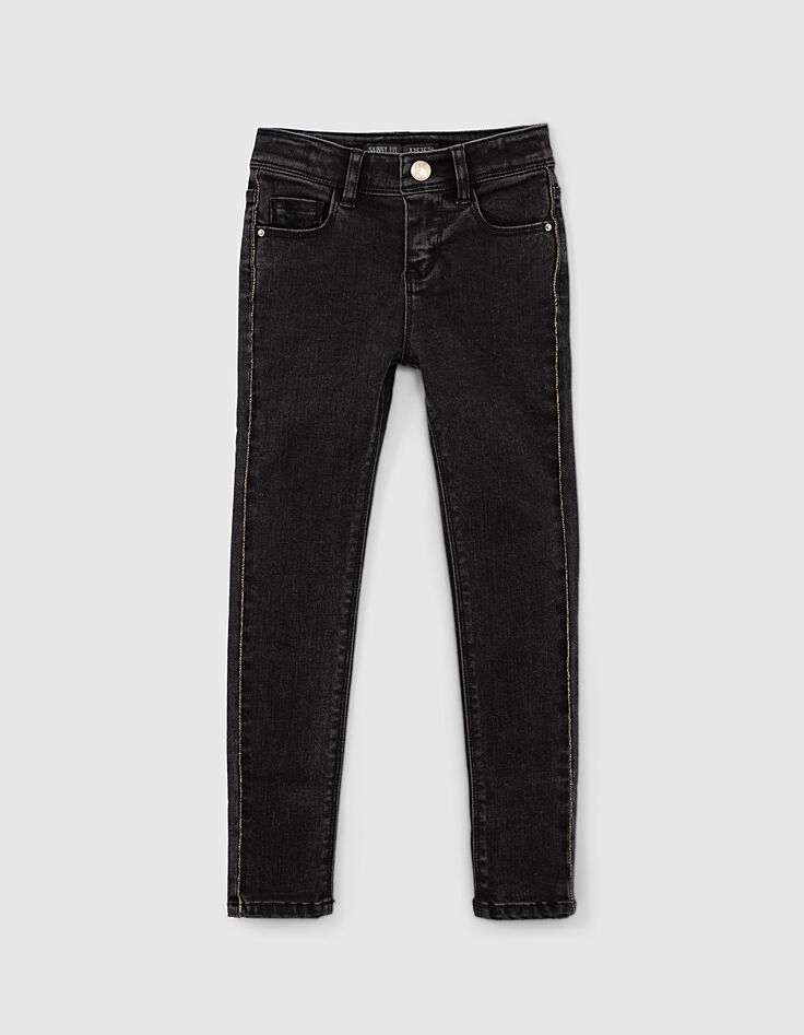 Vaquero skinny black used con fular REPREVE niña -5