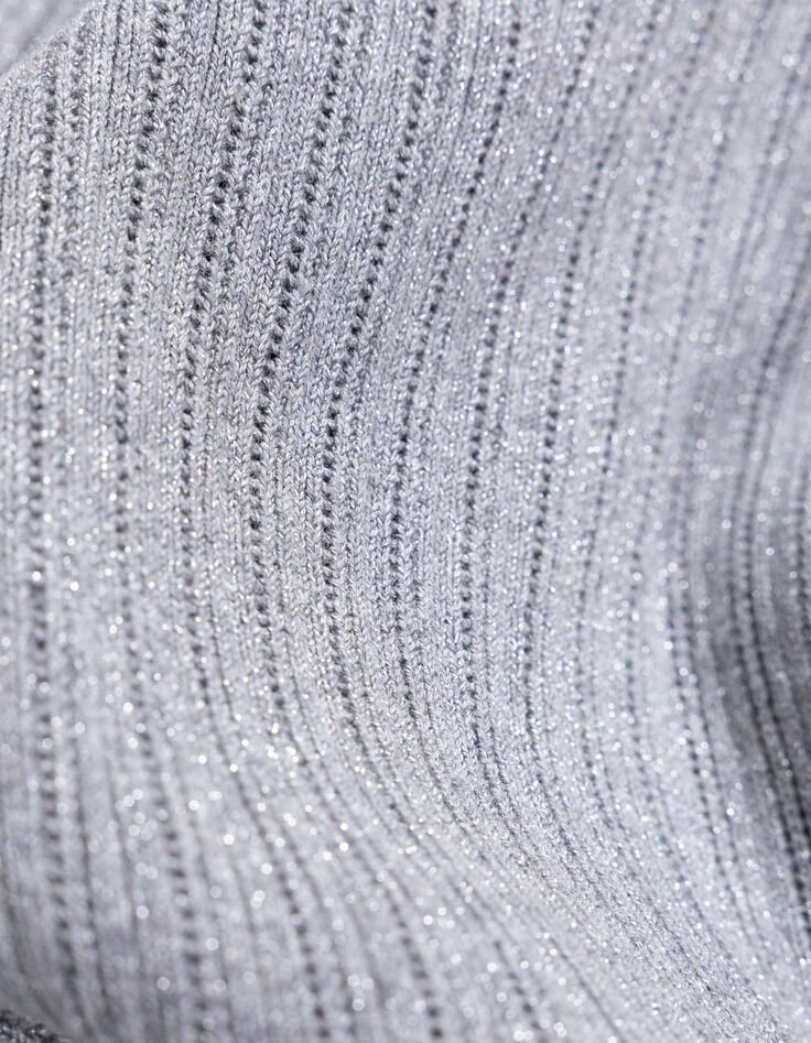Pull débardeur gris tricot fantaisie-7