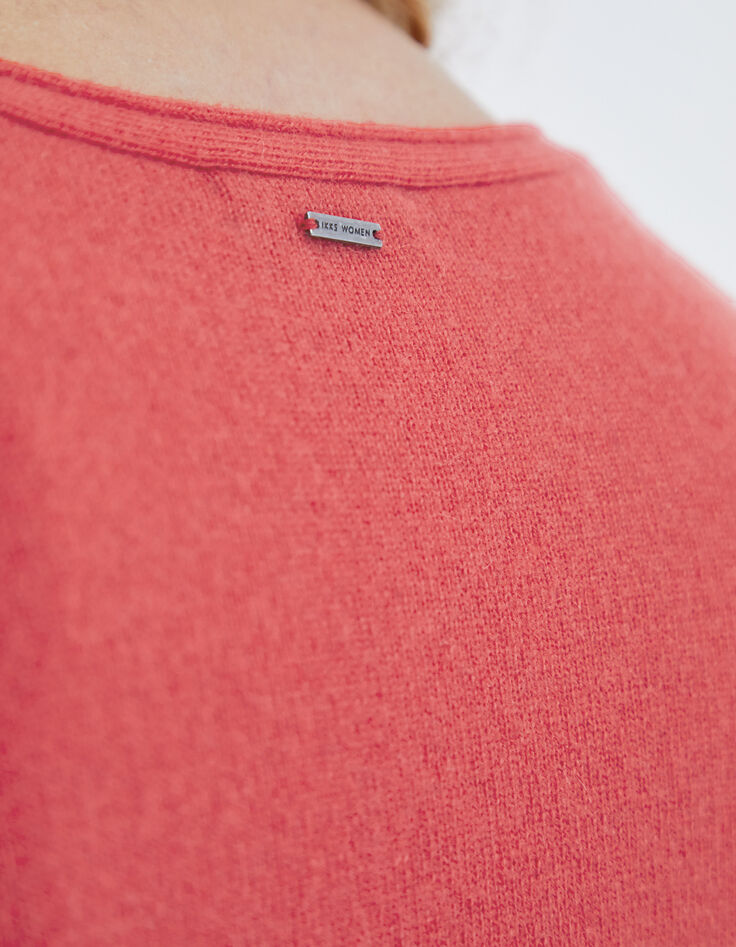 Women’s chevron pointelle pure cashmere sweater-5 Women’s chevron pointelle pure cashmere sweater-5