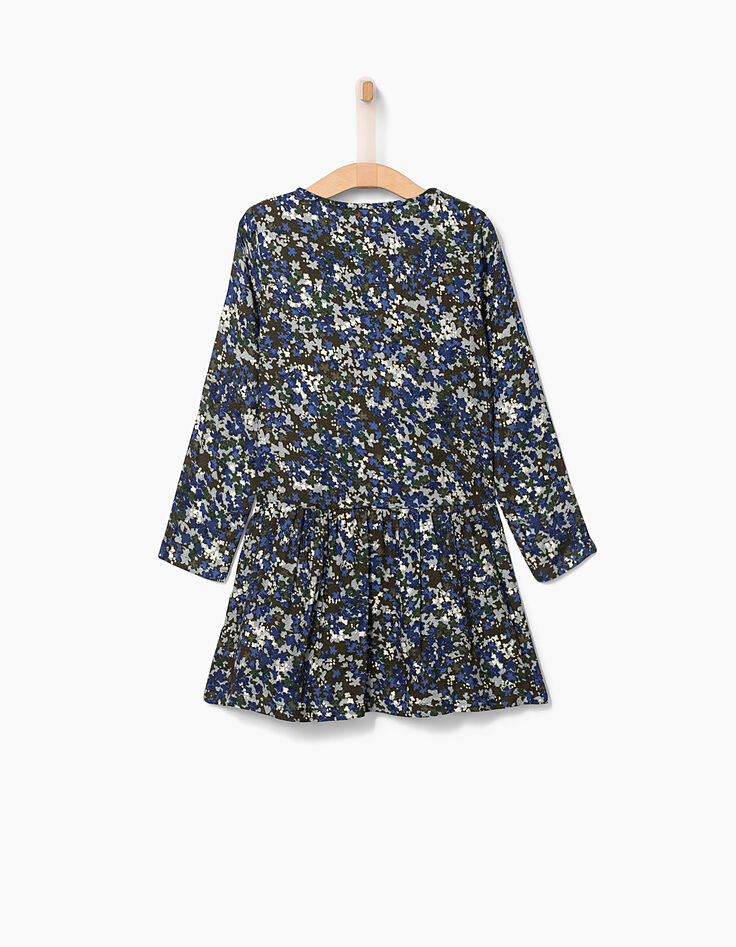 Robe à manches longues imprimé camouflage fille-4