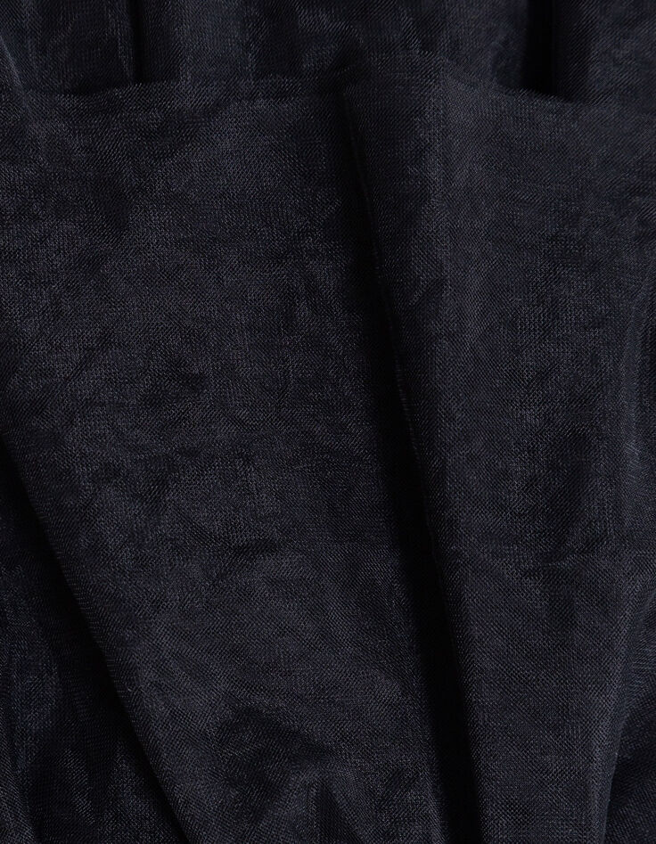 Robe bustier noire velours et tulle fille-6