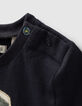 Marineblaues Shirt  mit Hutmotiv für Babyjungen-4