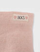 Snood rose poudr&eacute; tricot lurex fourr&eacute; b&eacute;b&eacute; fille-4