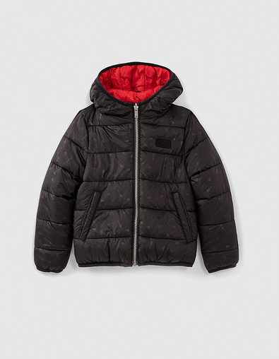 Doudoune réversible noire et rouge garçon  - IKKS