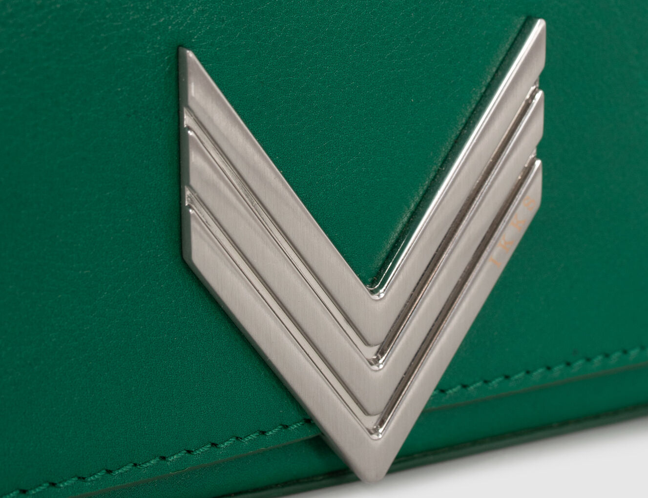 Women’s green leather NAPOLI 111 bag - IKKS-6