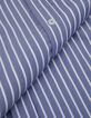 Blauw gestreept damesshirt met geborduurde bloemendetails-10