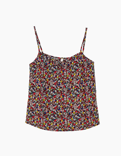 Women’s multicoloured tiny flower print lingerie top - I.CODE