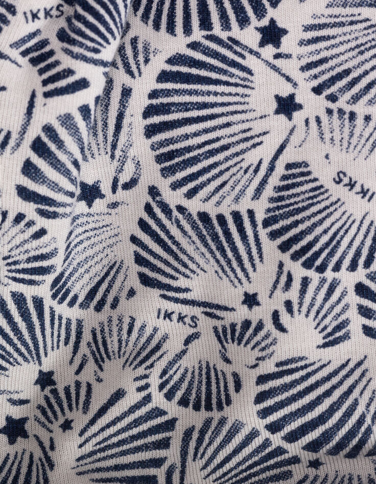 Leggings réversible coquillages et marine bébé fille-9