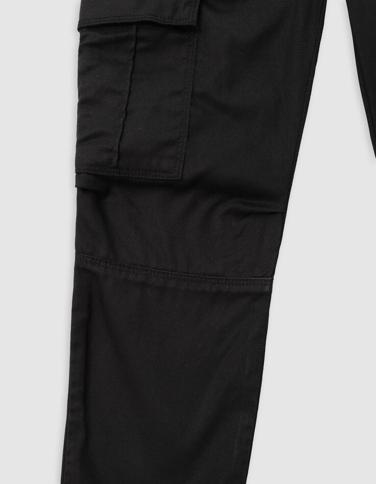 Zwarte BATTLE broek elastische taille jongens-4