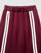 Pantalon de jogging bordeaux rayures blanches fille-2