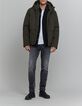 Men's WATERPROOF BREATHABLE granulated nylon khaki jacket-2