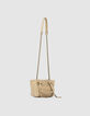 Sac LE 1440 NANO GOLD matelassé chevrons femme-2