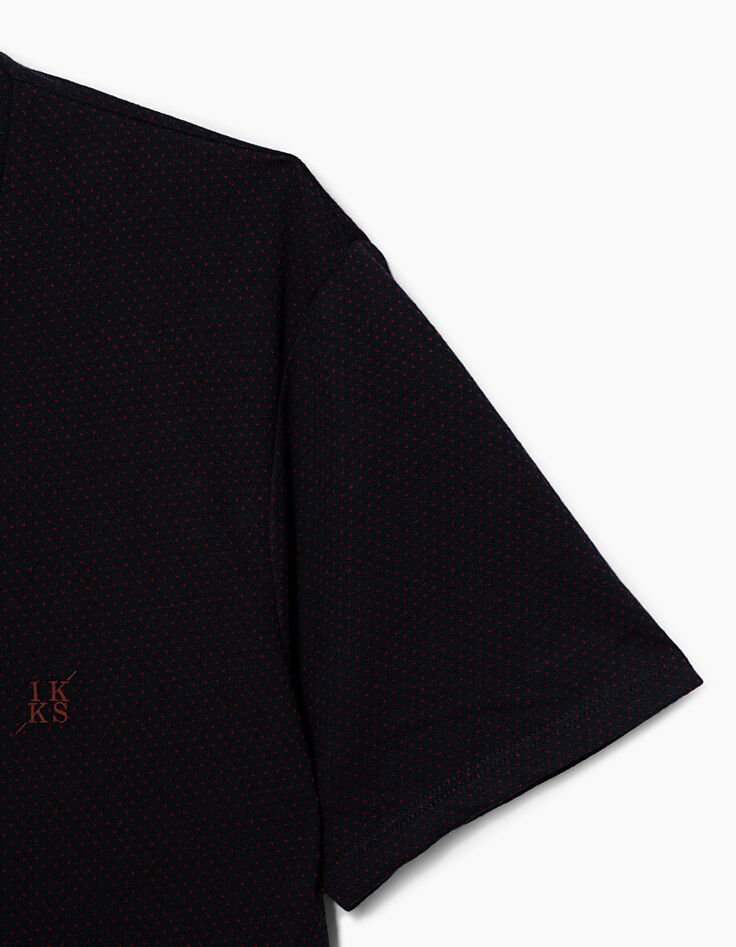 Camiseta marina jacquard allover Hombre-3