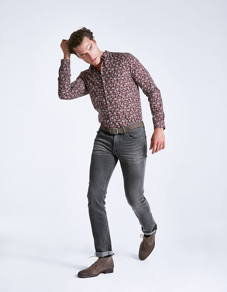Jean slim gris anthracite Homme-6