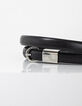 Ceinture noire fine en cuir I.Code-2