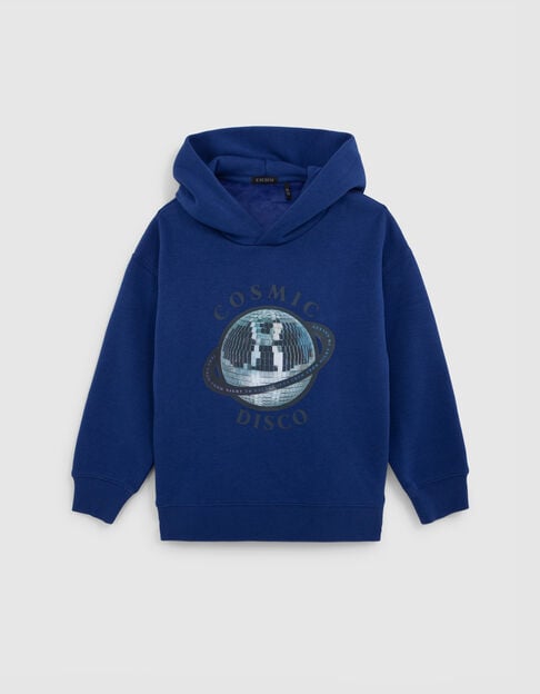 Sweat bleu visuel lenticulaire cosmic-disco garçon - IKKS