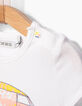 Set wit T-shirt en blauwe rok voor babymeisjes-5