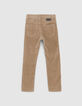 Boys&rsquo; mocha corduroy SLIM trousers-3