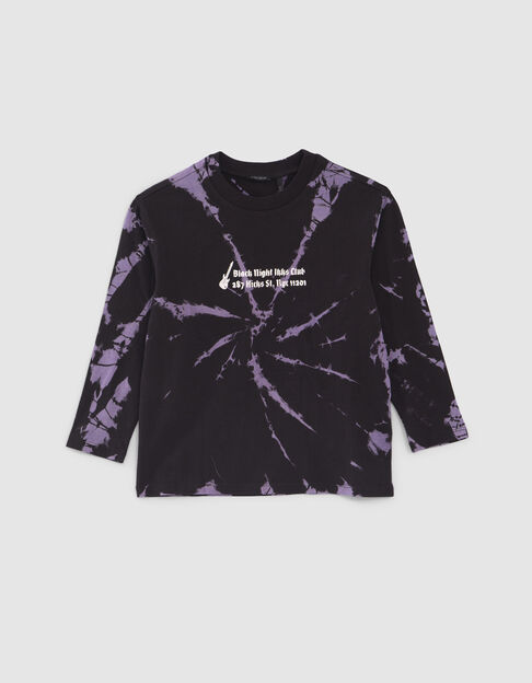 Camiseta violeta all-over tie&dye niño - IKKS