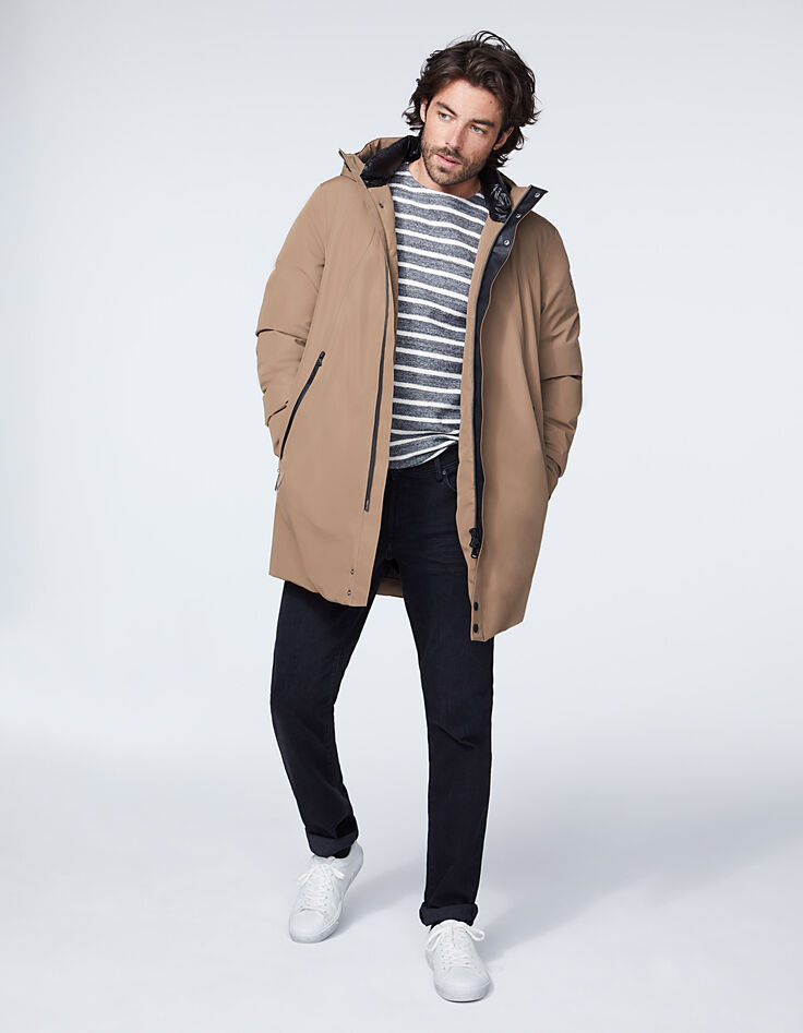 Zwarte sweater met ecru strepen Heren-6 Zwarte sweater met ecru strepen Heren-6