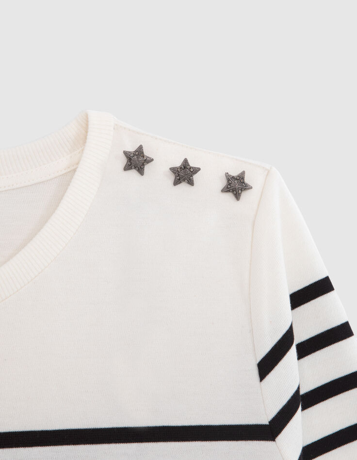 Camiseta marinera blanco roto de manga larga-8