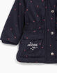 Parka marine fourrée à imprimé cœurs bébé fille-4