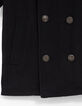 Caban gris à col tailleur et capuche garçon-6