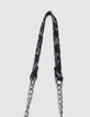 Sac à main noir imprimé léopard bordure microbilles fille-9
