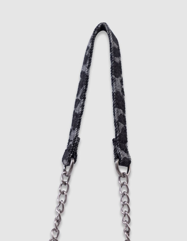 Sac à main noir imprimé léopard bordure microbilles fille-9 Sac à main noir imprimé léopard bordure microbilles fille-9