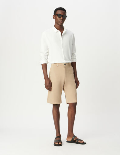 Bermuda CHINO STRAIGHT sable Homme - IKKS