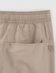 Pantalon BATTLE beige taille et bas élastiqués garçon-6