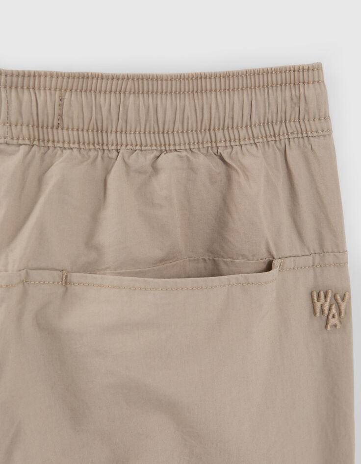 Pantalon BATTLE beige taille et bas élastiqués garçon-6