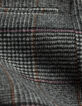 Manteau long gris motif carreaux boutonnage croisé Femme-4
