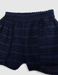Shorts azul marino rayas bebé niña-2