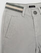 Orangefarbene Chino-Jungenbermudas-3