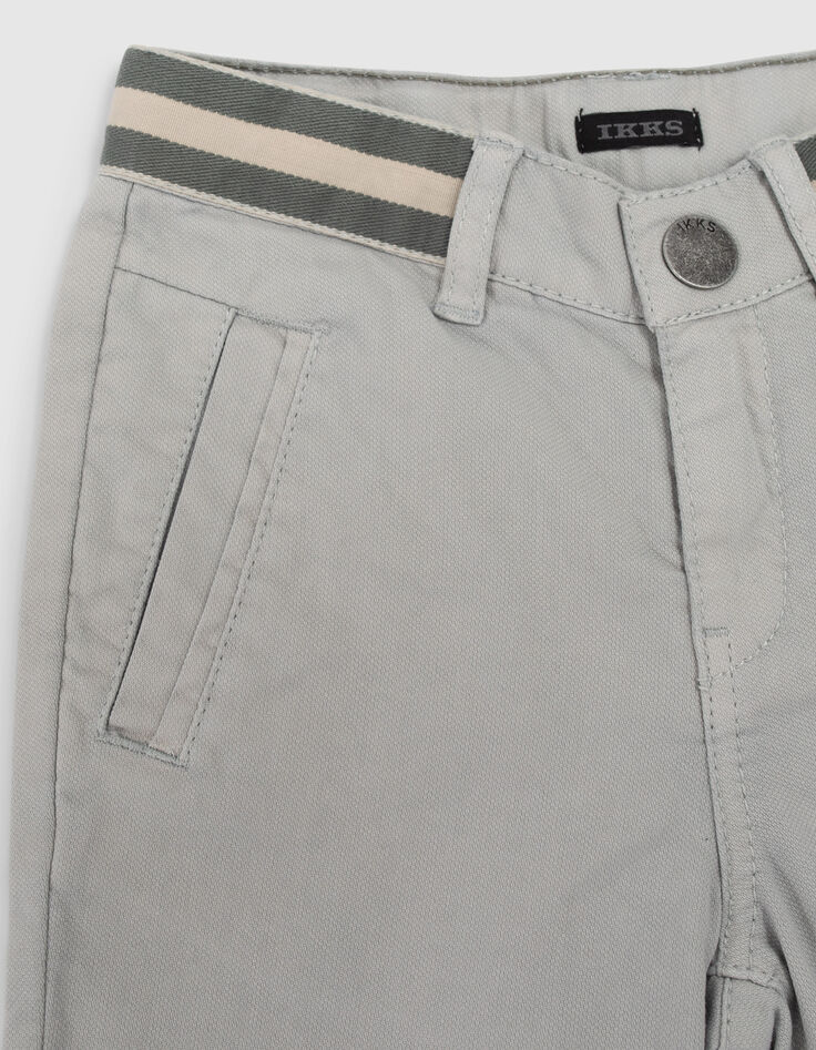 Orangefarbene Chino-Jungenbermudas-3