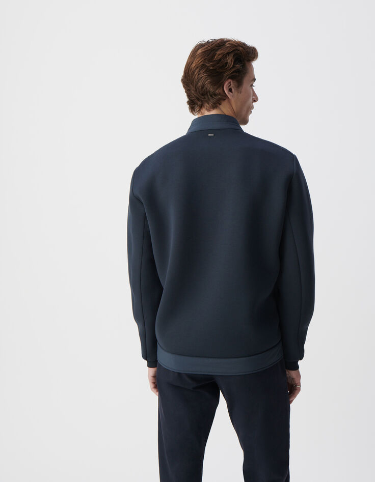 Sous-doudoune encre nylon bi-matière Homme-3