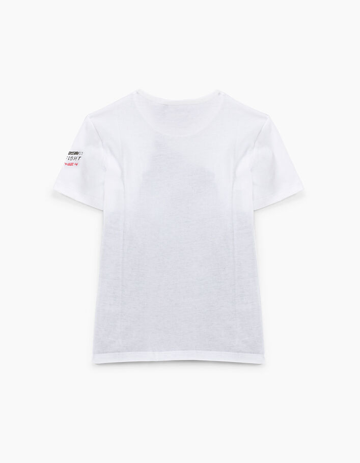 Optisch weißes Jungen-T-Shirt mit Dschungelmotiv  - IKKS