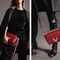 Le 111 Scarlett cuir d'agneau rouge et cuir de vachette pony z&egrave;bre femme - IKKS image number 6