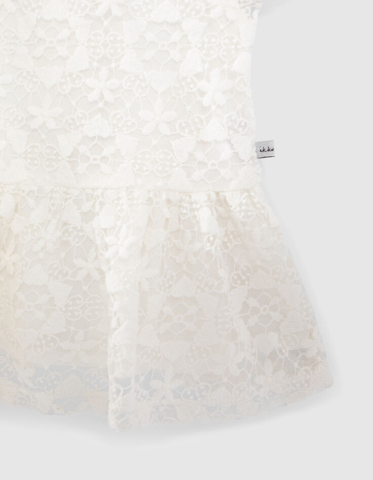 Gebroken witte blouse kant geborduurd meisjes-4