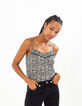 Top negro estilo lencero estampado cachemira I.Code-2