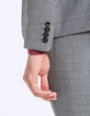 Grauer Herrensakko mit Glencheck-Karomuster Travel Suit-6