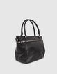 Cabas The Artist Rock en cuir noir clout&eacute; Femme-3