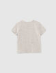 T-Shirt mit Basketball- und Blätterprint für Babyjungen -3