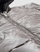 Plumas reversible negro estampado rock y dark silver ni&ntilde;a-8