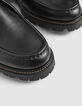 Derbies noirs vintage cuir Homme-4